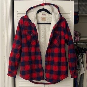Sherpa lined flannel